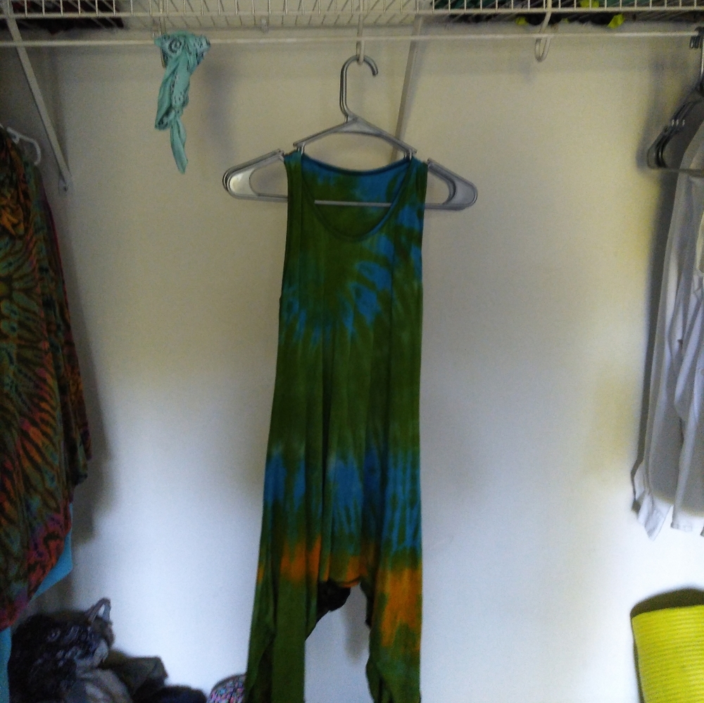 NWOT Thai Handmade Super Soft Tie Dye Tank Dres